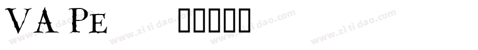 VA Pe 2字体转换